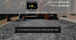 Desktop Screenshot of dickersonandbowen.com